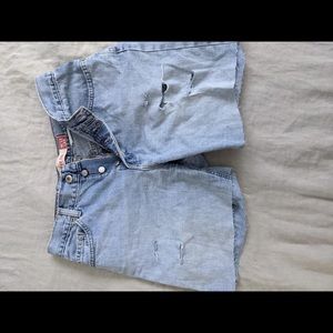 Perfect Amazing Authentic Vintage Denim Shorts- Perfect Fit- RARE VINTAGE LEVIS